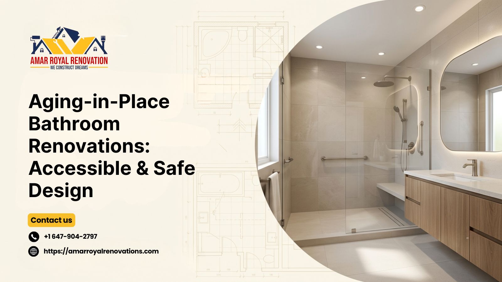 Aging-in-Place Bathroom Renovations: Accessible & Safe Design