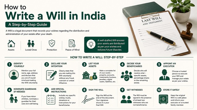 How to Write a Will in India: Step-by-Step Legal Guide