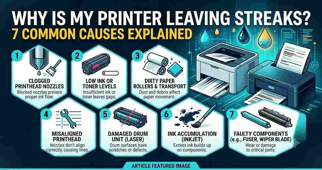 Why Is My Printer Leaving Streaks? 7 Common Causes Explained