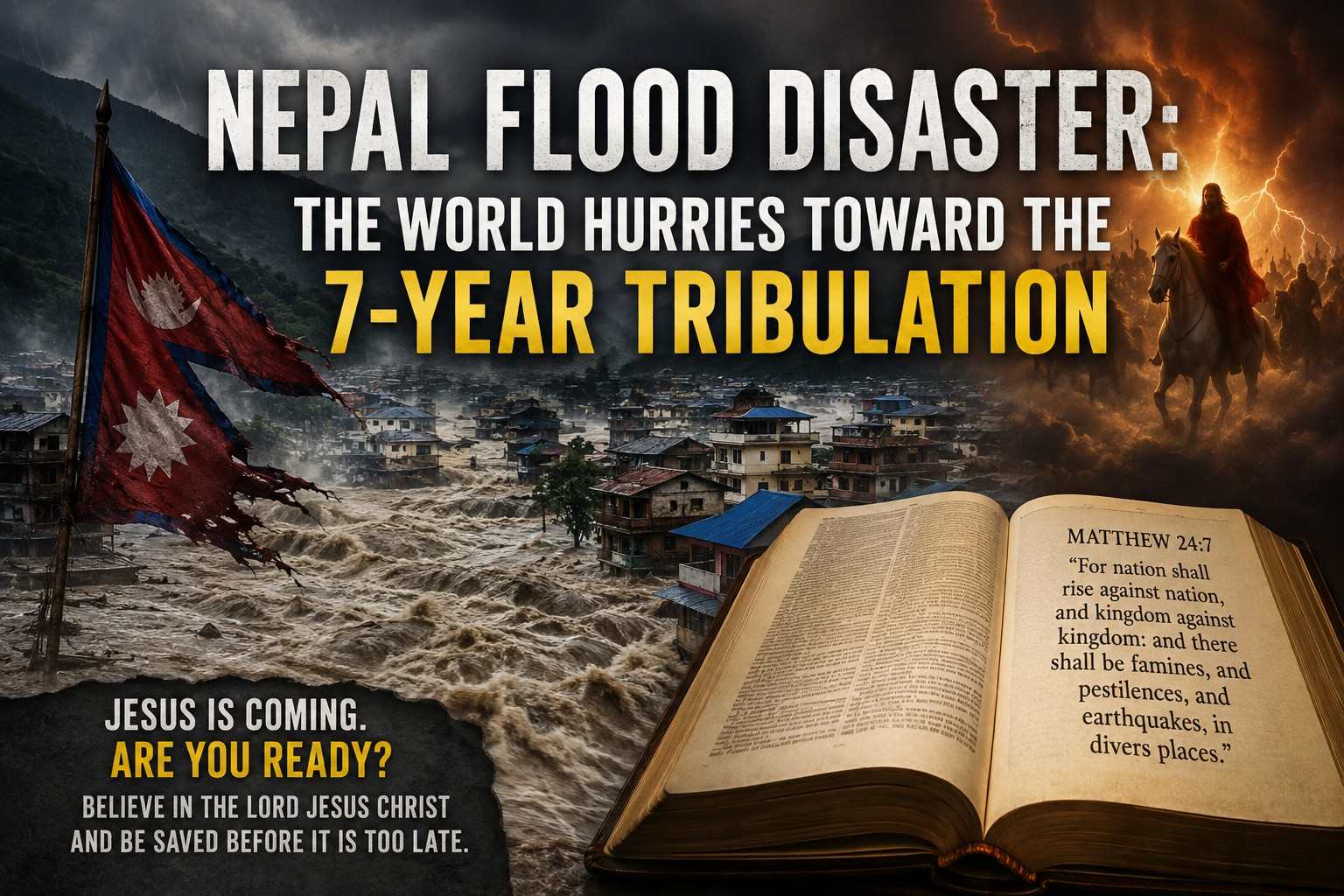 NEPAL FLOOD DISASTER: THE WORLD HURRIES TOWARD THE 7-YEAR TRIBULATION