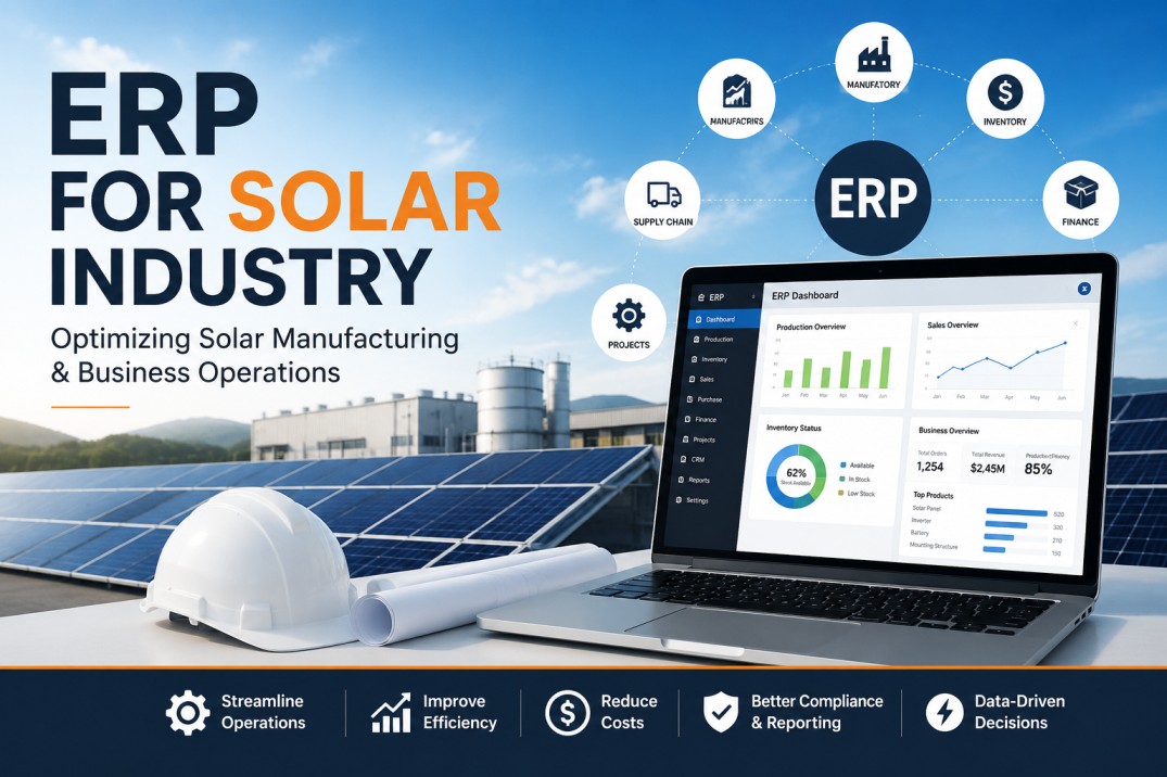 ERP for Solar Industry: Optimizing Solar Manufacturing & Business Operations