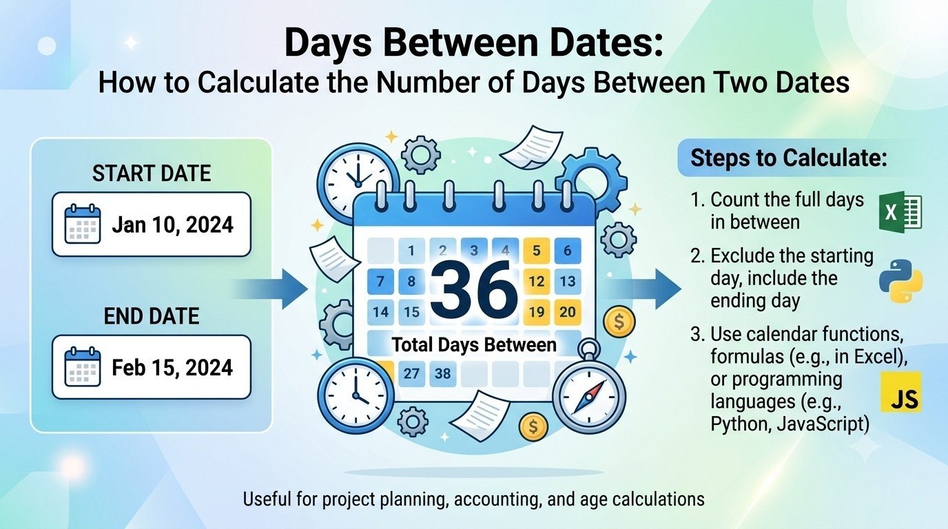 Days Between Dates: How to Calculate the Number of Days Between Two Dates