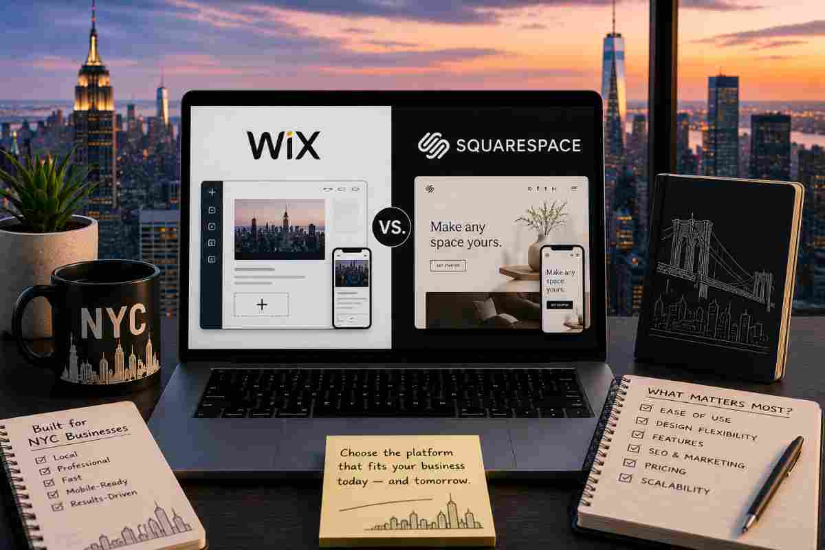 Wix vs. Squarespace: Which Actually Fits Your NYC Small Business?