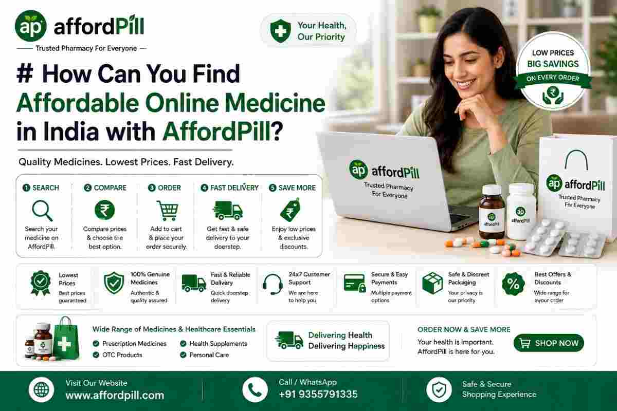 How Can You Find Affordable Online Medicine in India with AffordPill?