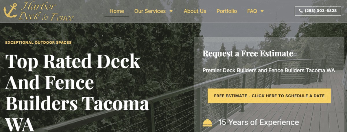 Custom Deck Construction in Tacoma: Creating Outdoor Spaces Built to Last