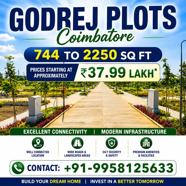 Godrej Coimbatore Plots: Key Reasons to Consider This Project