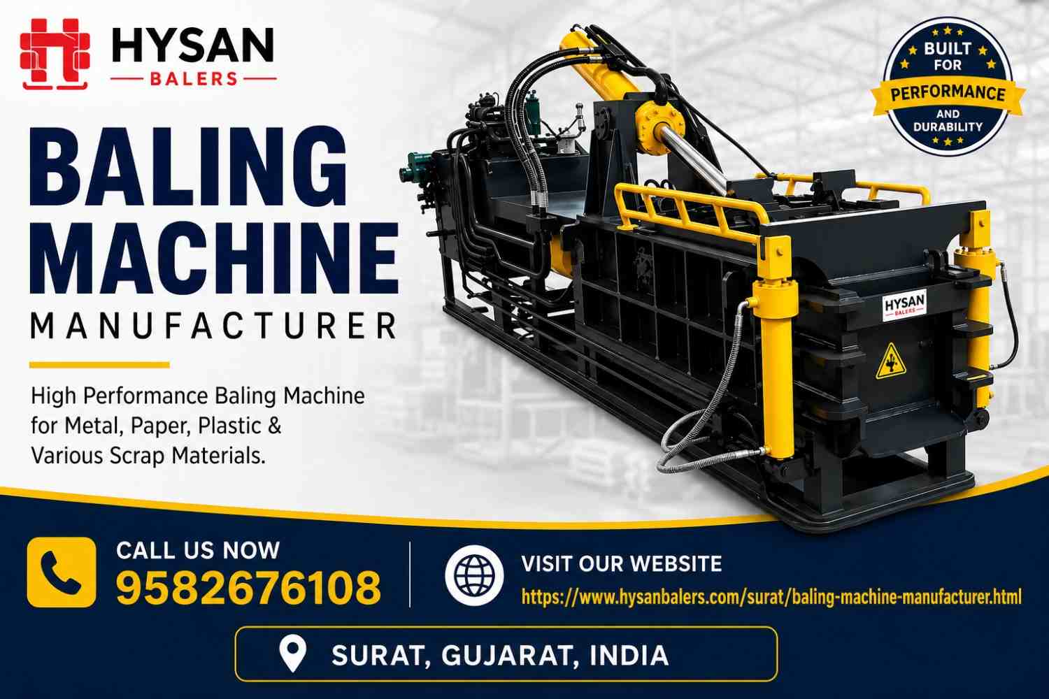 Baling machine manufacturer in Surat |Hysan Balers
