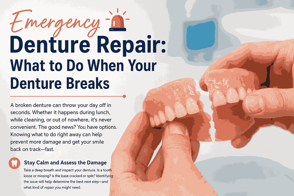 When Your Denture Breaks: An Emergency Guide to Fast, Safe Denture Repair