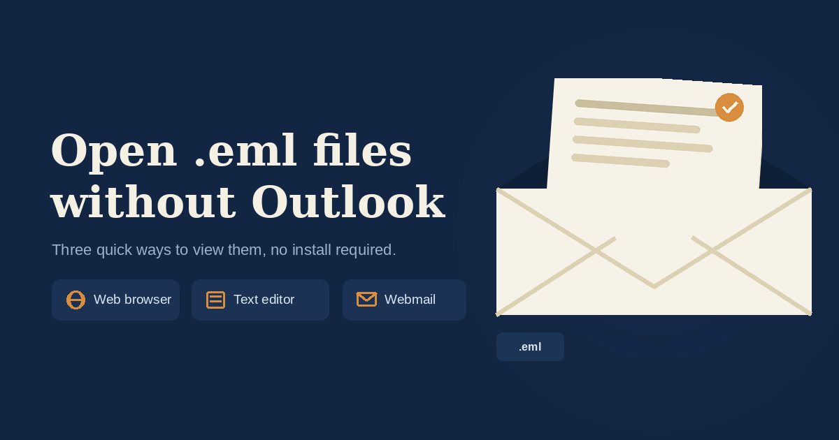 How to Open EML Files Without Outlook