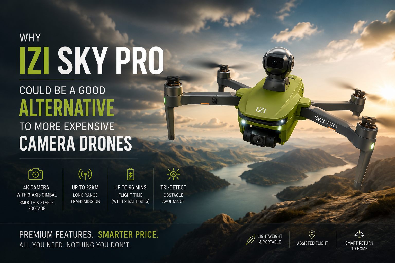 Why IZI Sky Pro Could Be a Good Alternative to More Expensive Camera Drones