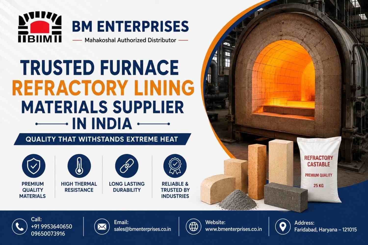 Trusted Furnace Refractory Lining Materials Supplier in India