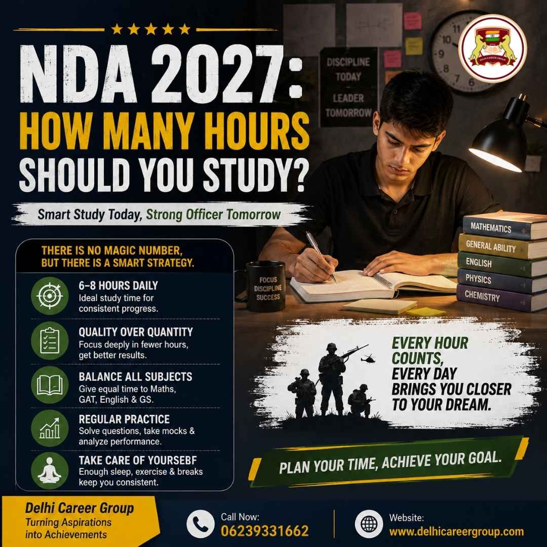 NDA 2027 Daily Routine: How Many Hours Should an Aspirant Study Every Day?