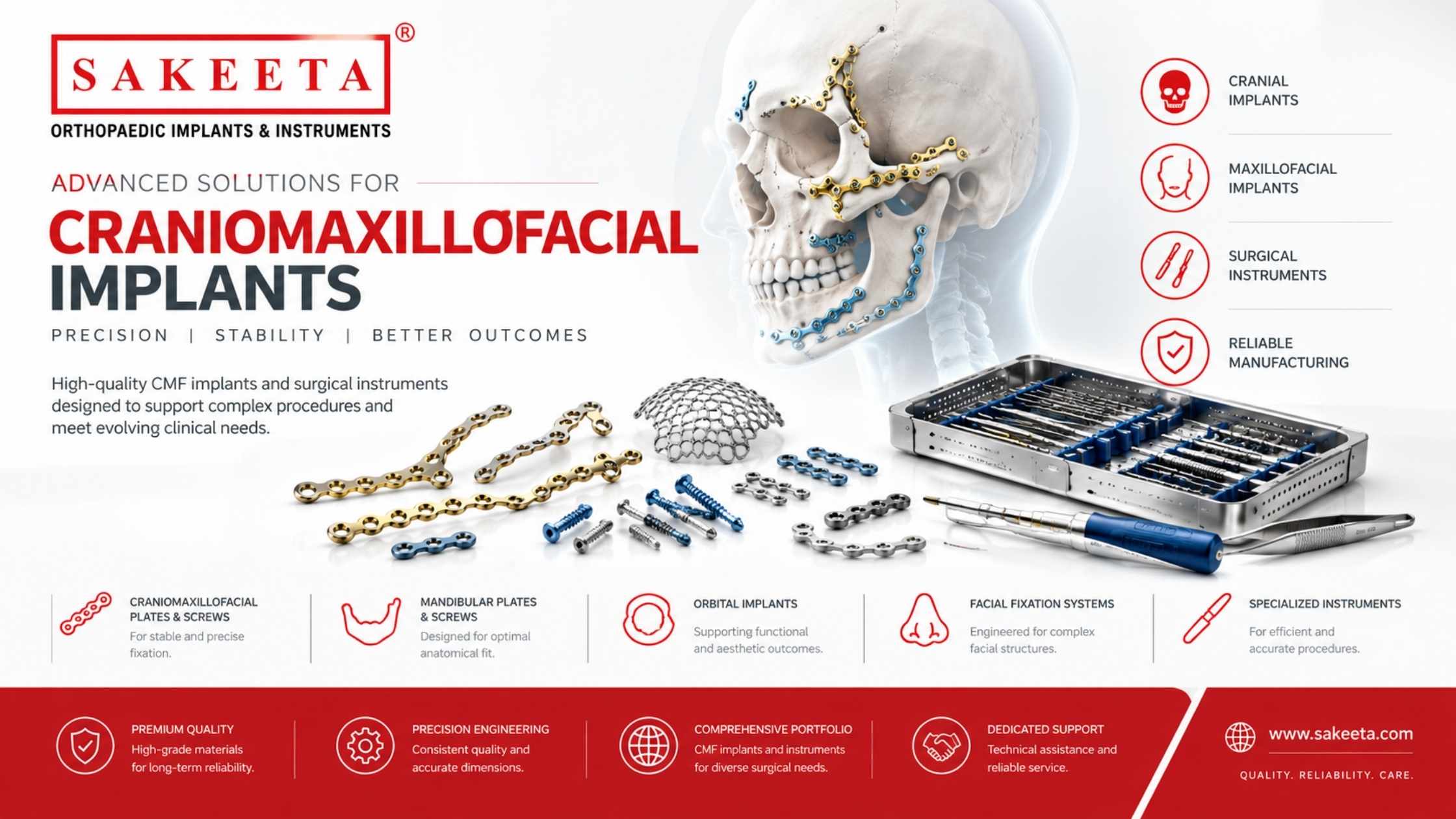 Craniomaxillofacial Implants: Choose a Reliable CMF Implant Manufacturer