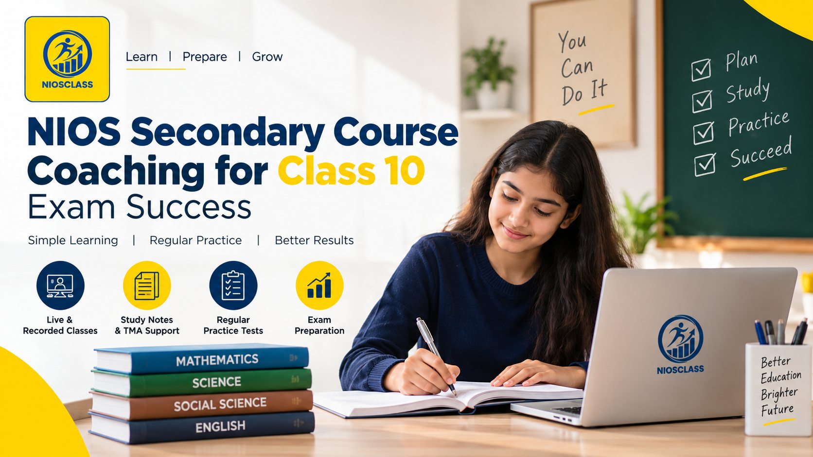NIOS Secondary Course Coaching for Class 10 Exam Success