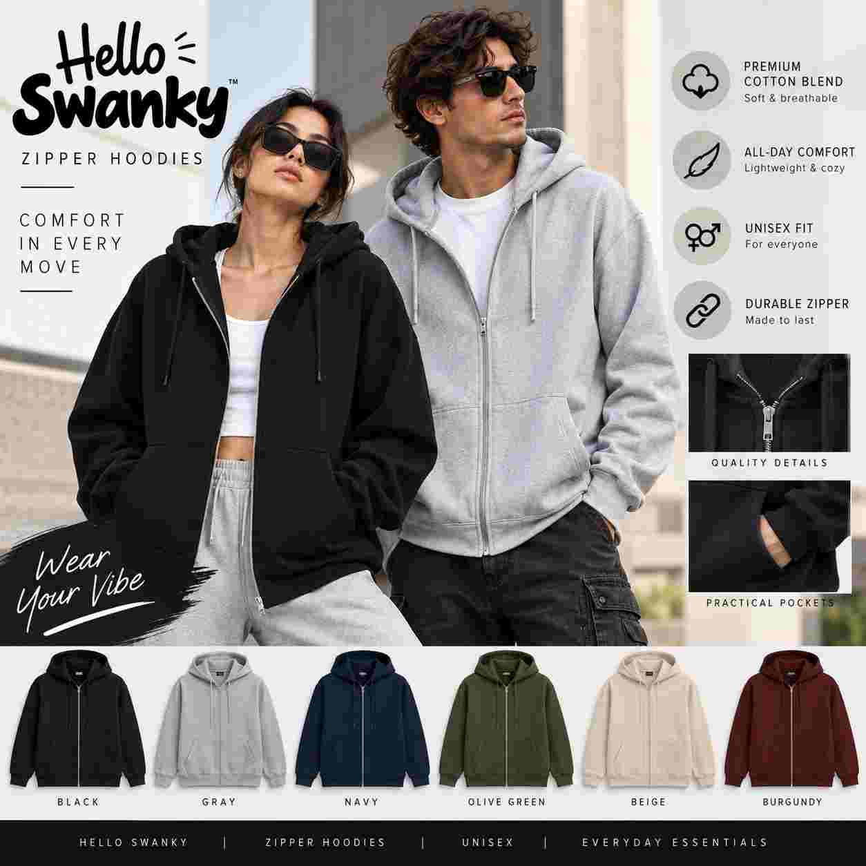 Zipper Hoodies – Comfortable, Stylish, and Versatile Everyday Wear