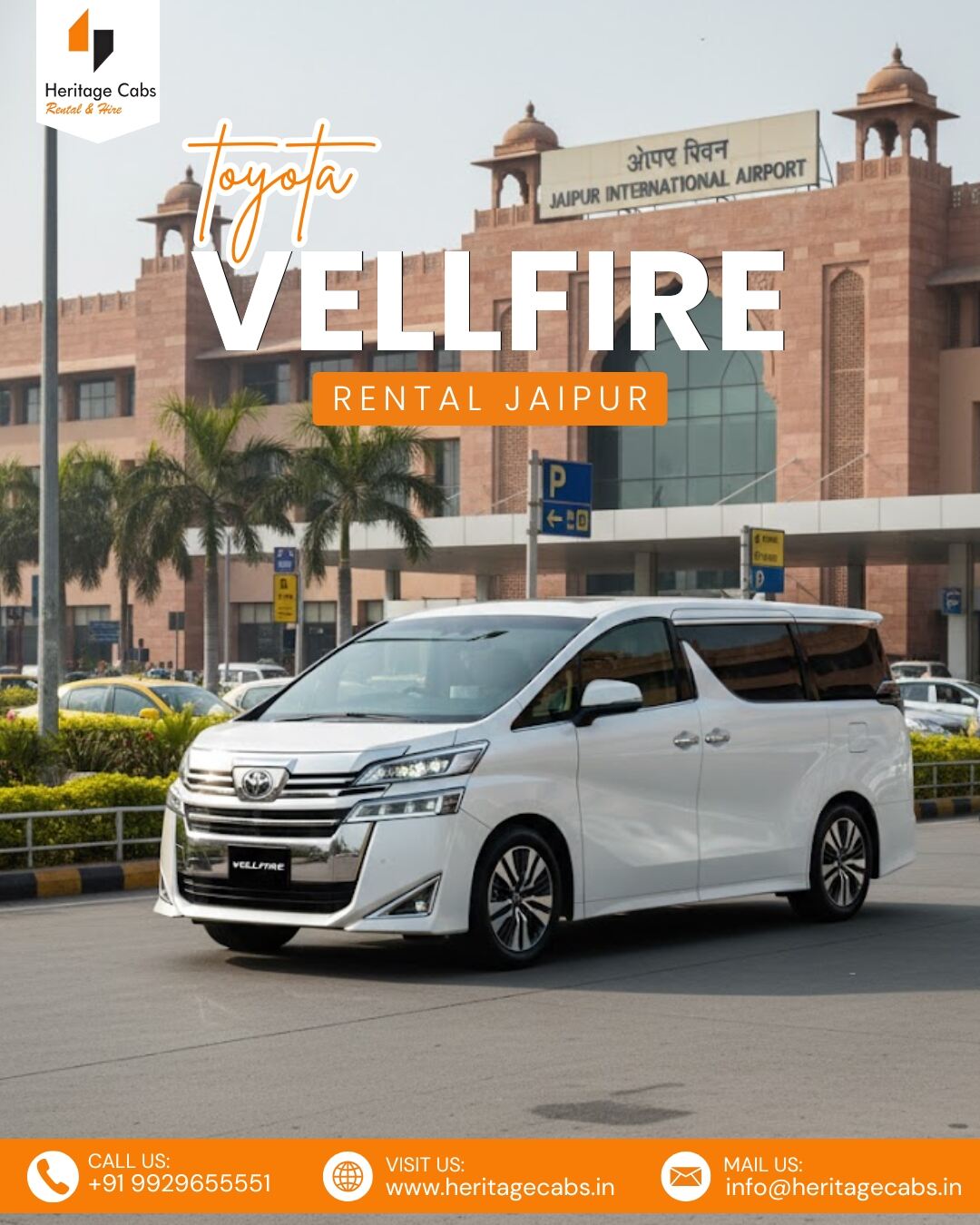 Toyota Vellfire Rental Jaipur – Luxury Travel & Chauffeur Service