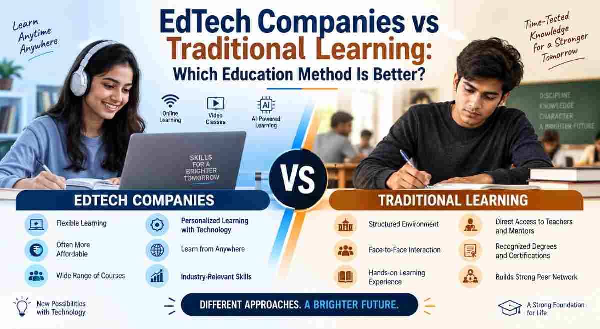 EdTech Companies vs Traditional Learning: Which Education Method Is Better?