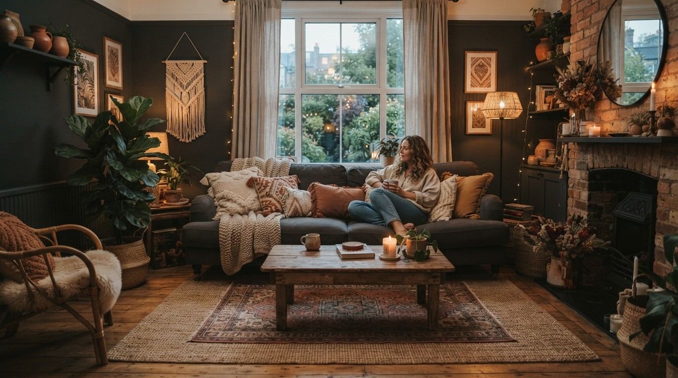 Step by Step: How to Create a Beautiful Gray Boho Living Room