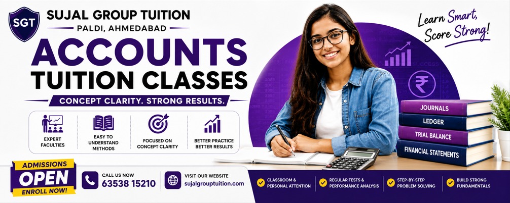 Accounts Tuition Classes in Paldi | Concept Clarity & Strong Results