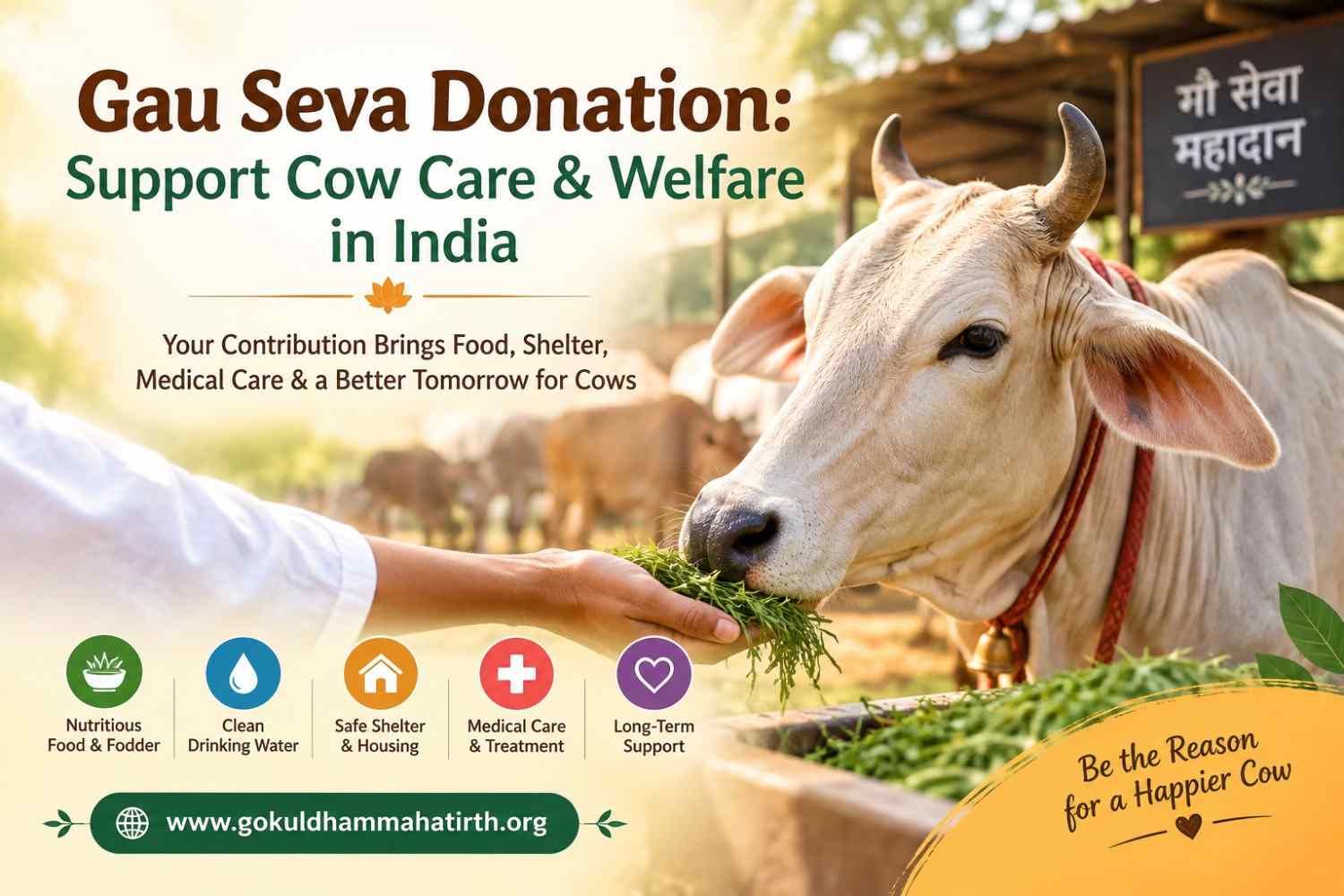Gau Seva Donation: Support Cow Care & Welfare in India