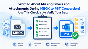 Worried About Missing Emails and Attachments During MBOX to PST Conversion? Use This Checklist to Verify Your Data