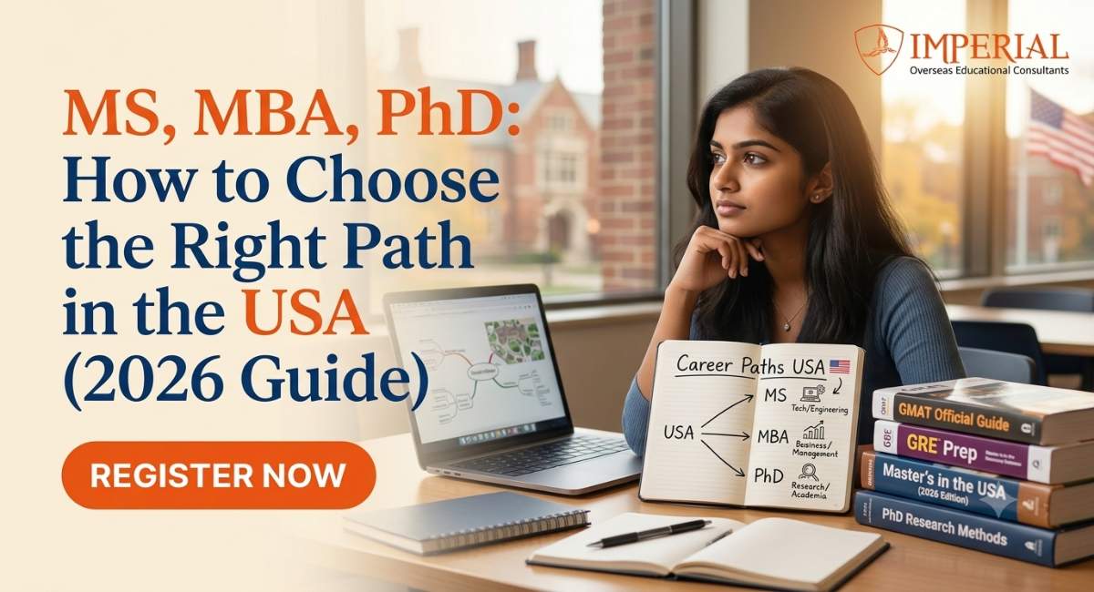 MS, MBA, PhD: How to Choose the Right Path in the USA (2026 Guide)