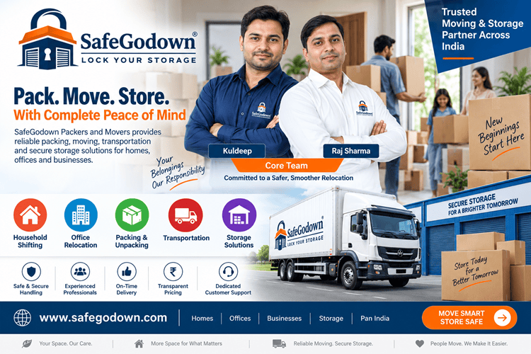 SafeGodown Packers and Movers – Reliable Packing and Moving Services for a Stress-Free Relocation