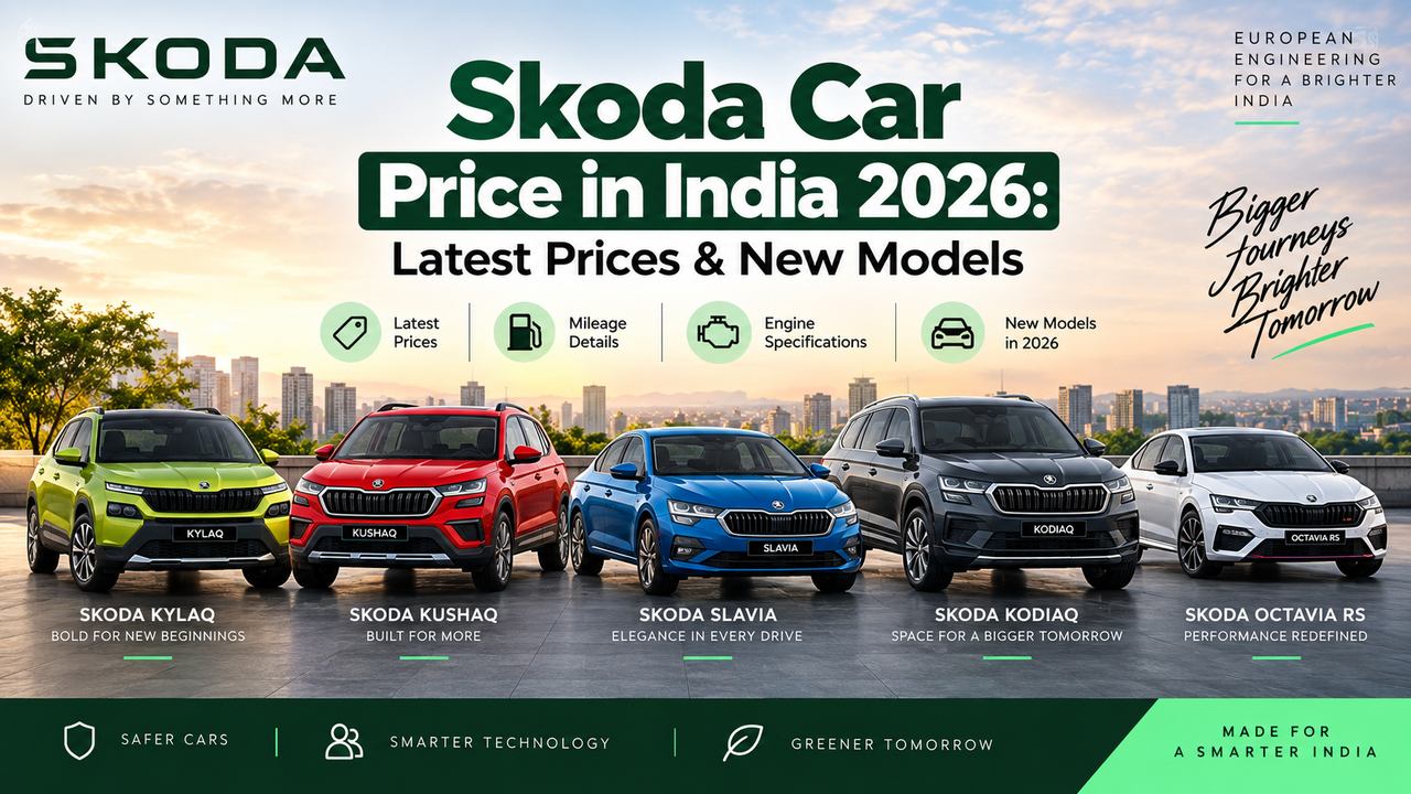 Skoda Car Price in India 2026: Latest Prices & New Models