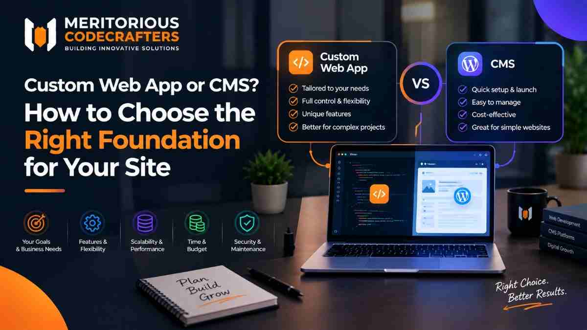 Custom Web App or CMS? How to Choose the Right Foundation for Your Site