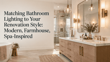 Matching Bathroom Lighting to Your Renovation Style: Modern and Farmhouse