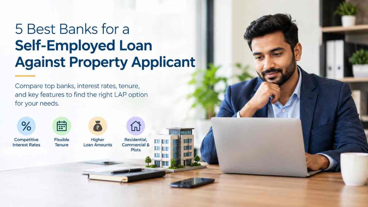 5 Best Banks for a Self-Employed Loan Against Property Applicant