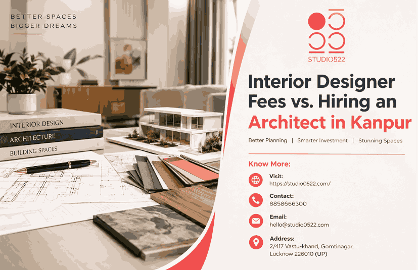 Interior Designer Fees vs. Hiring an Architect in Kanpur