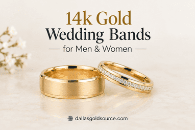 Shop Real 14K Gold Wedding Bands for Men & Women in Texas, USA