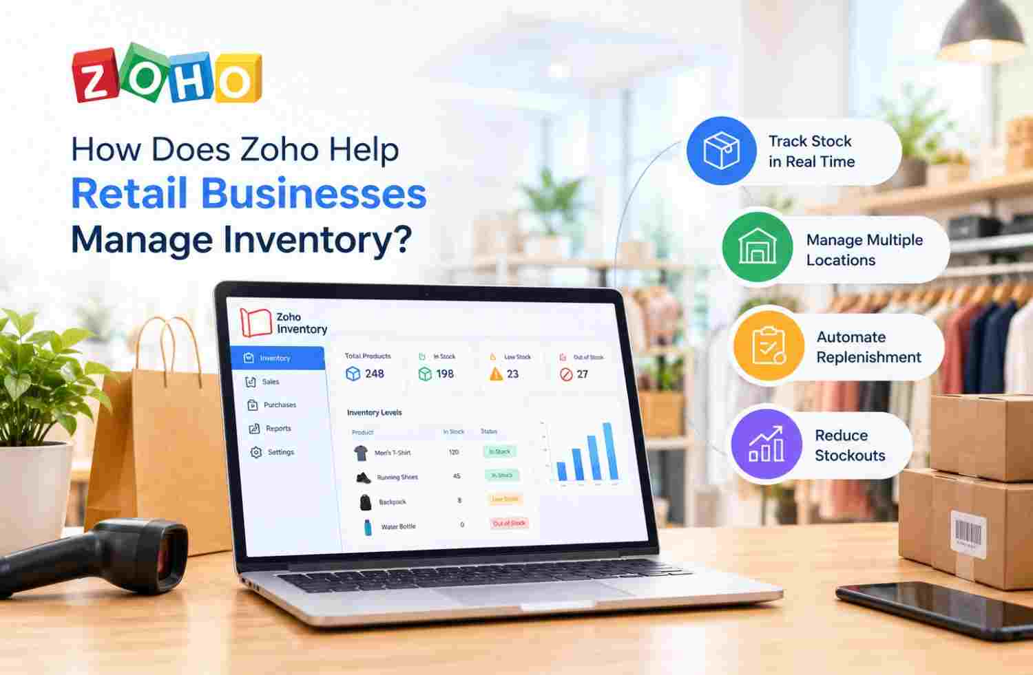 How Does Zoho Help Retail Businesses Manage Inventory?