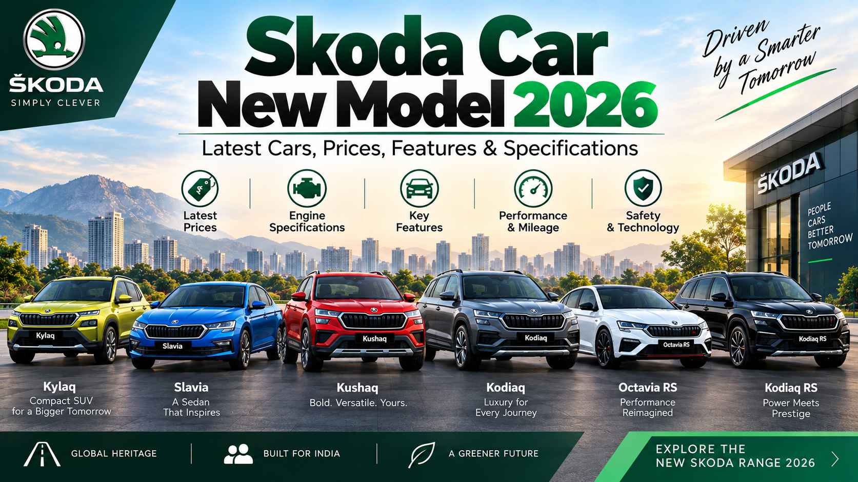 Skoda Car New Model 2026: Latest Cars, Prices, Features & Specifications