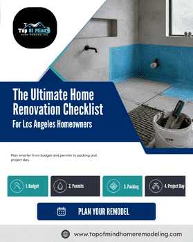 The Ultimate Home Renovation Checklist for Los Angeles Homeowners