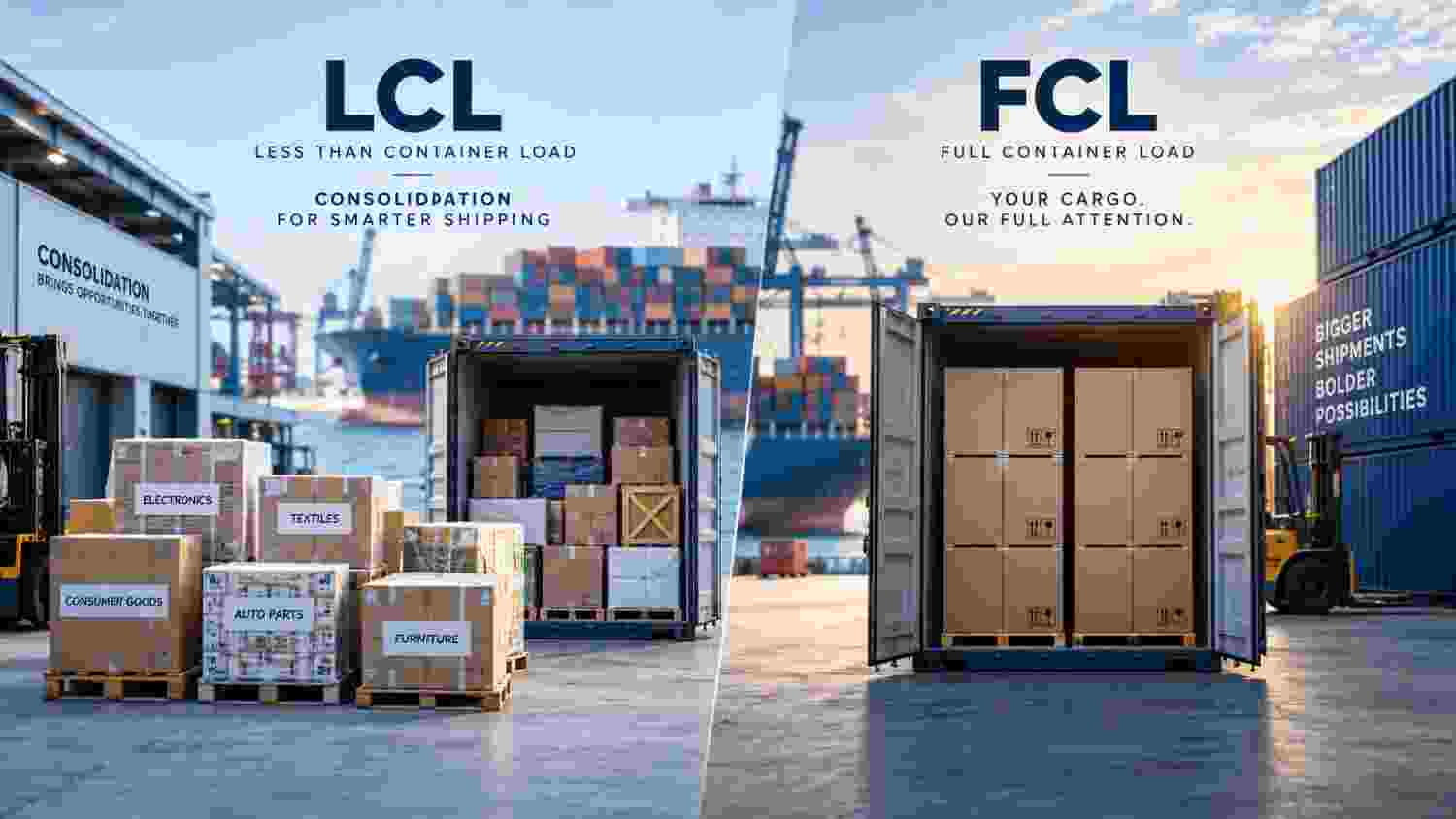 LCL vs. FCL: When Should You Choose Consolidation for Your International Shipments?