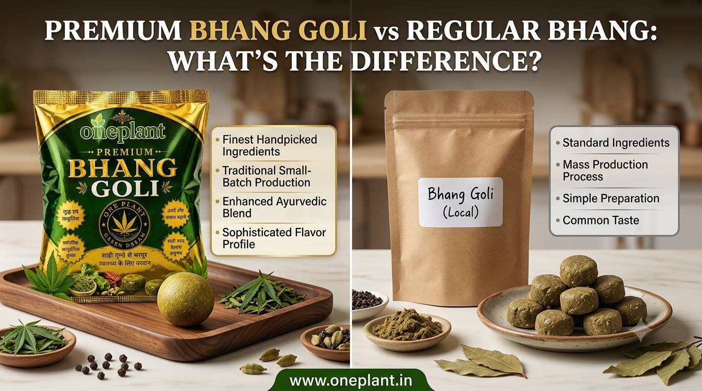 Premium Bhang Goli vs Regular Bhang: What’s the Difference?