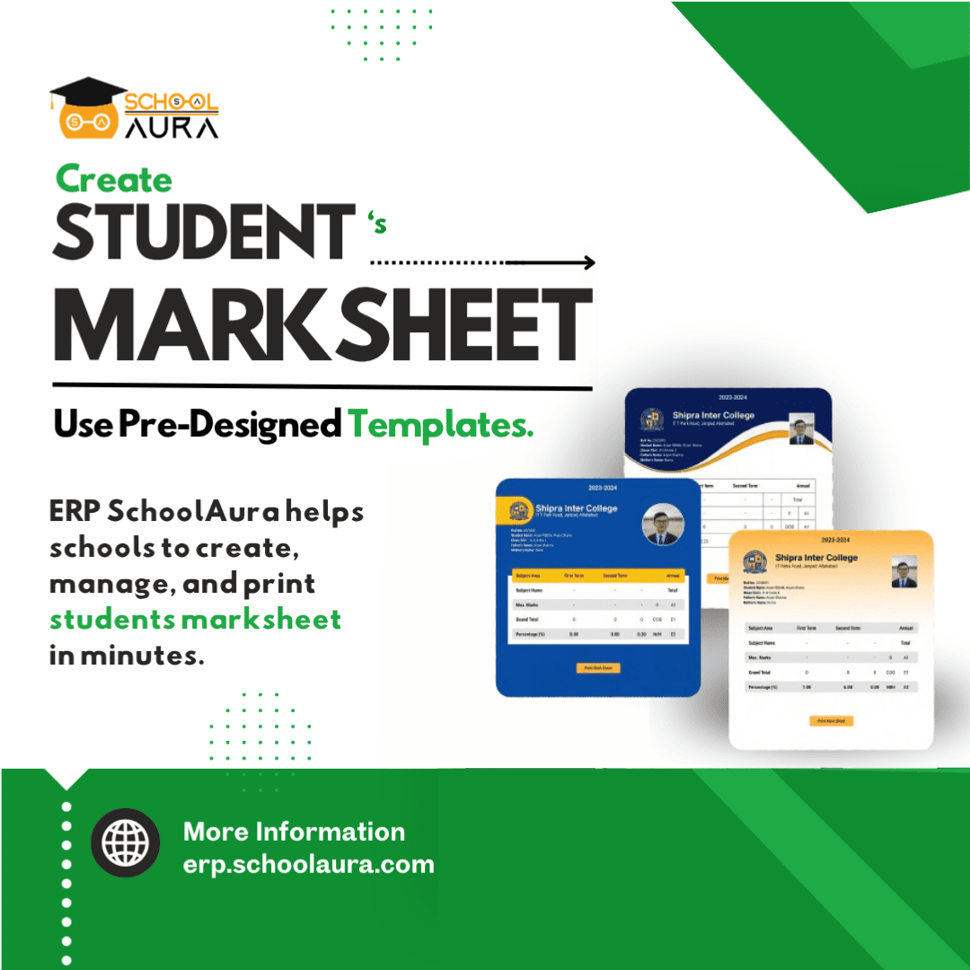 Create, Customize, and Share Report Cards, Ready Made Templates with School Management Software