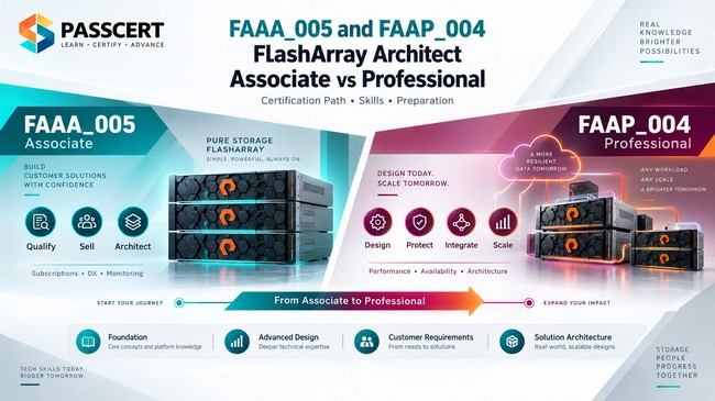 FAAA_005 and FAAP_004: FlashArray Architect Associate vs Professional
