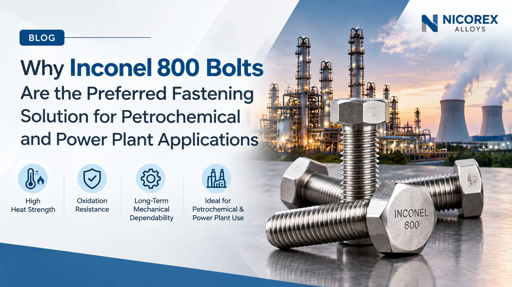 Why Inconel 800 Bolts Are the Preferred Fastening Solution
