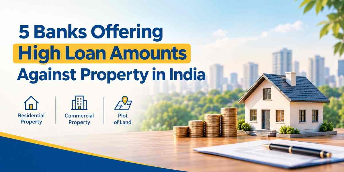5 Banks Offering High Loan Amounts Against Property in India