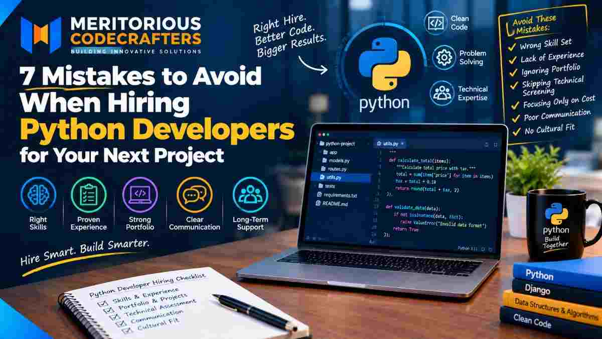 7 Mistakes to Avoid When Hiring Python Developers for Your Next Project