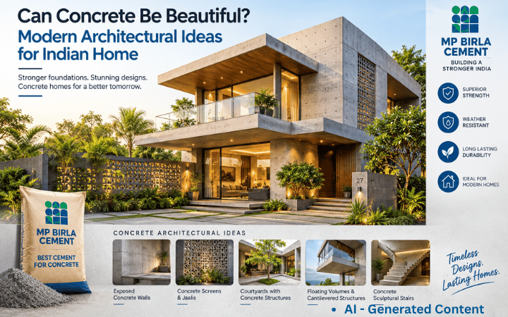 Can Concrete Be Beautiful? Modern Architectural Ideas for Indian Home