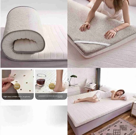 Latex Memory Foam Mattress Topper Pad for Pressure Relief