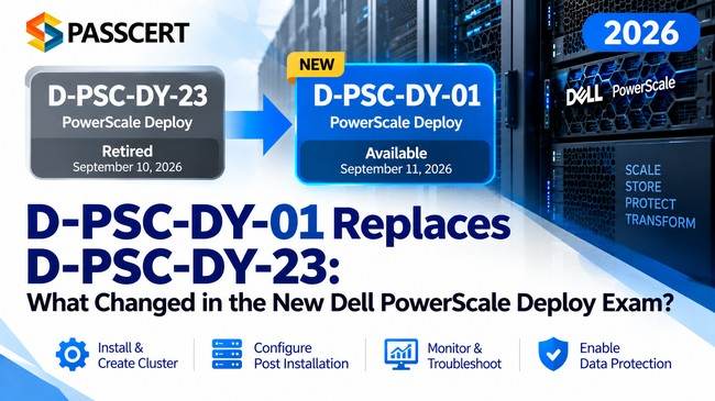 D-PSC-DY-01 Replaces D-PSC-DY-23: What Changed in the New Dell PowerScale Deploy Exam?