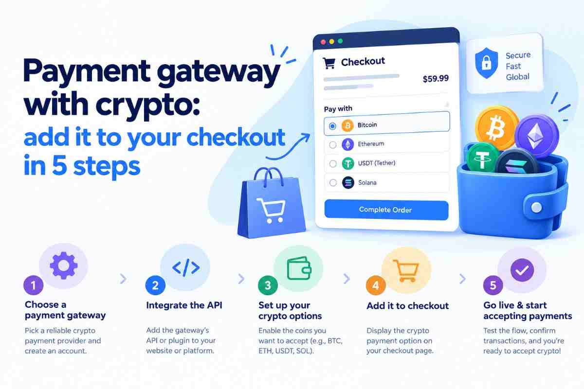 Payment Gateway With Crypto: Add It to Your Checkout in 5 Steps