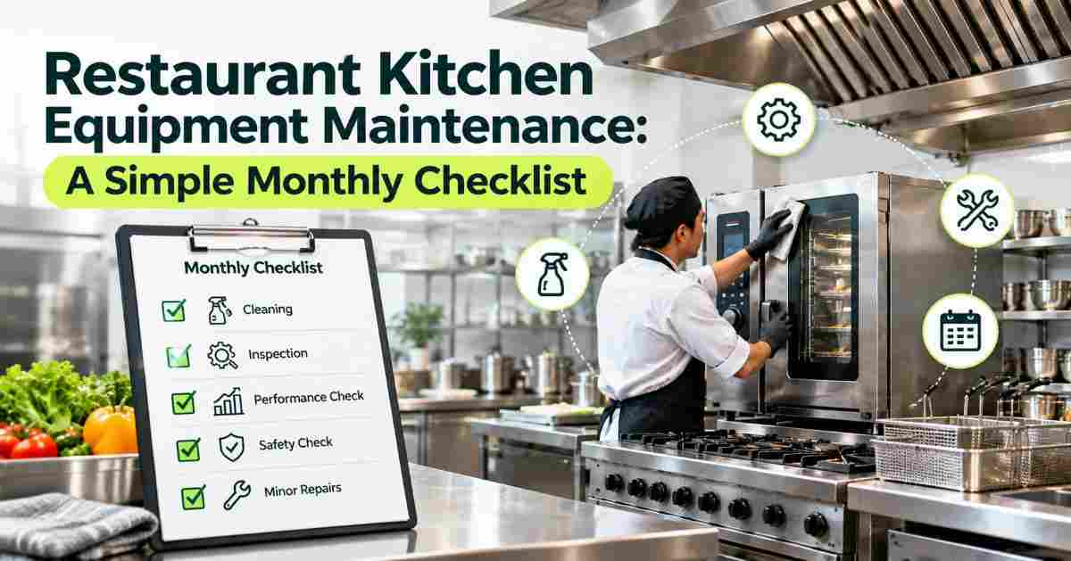 Restaurant Kitchen Equipment Maintenance: A Simple Monthly Checklist