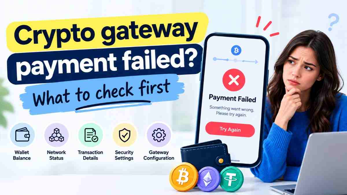 Crypto Gateway Payment Failed? What to Check First