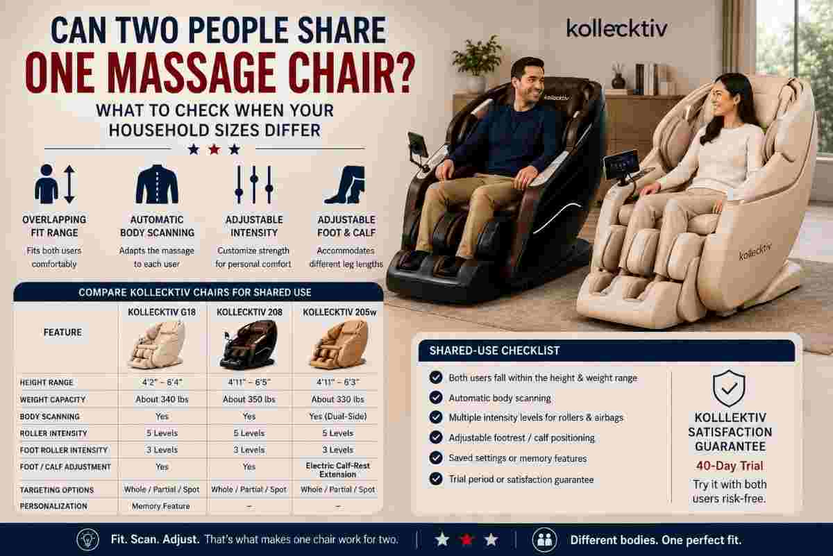 Three Households, Three Different Ways of Sharing One Massage Chair